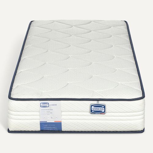 Matelas ressorts 90x200 cm avec mémoire de forme FITNESS ép.24 cm vue de face