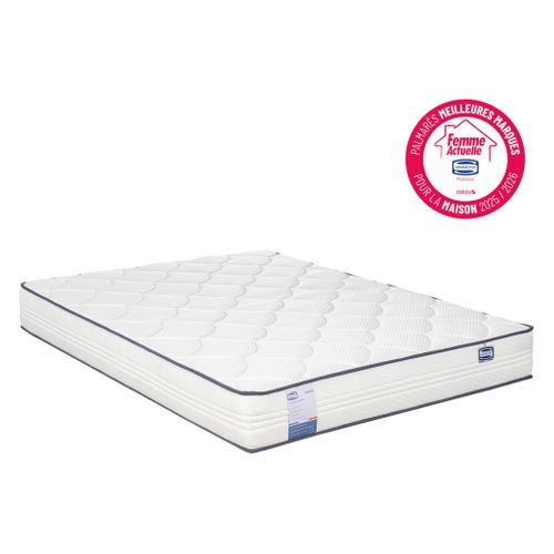 Matelas ressorts 140x190 cm avec mémoire de forme FITNESS ép.24 cm