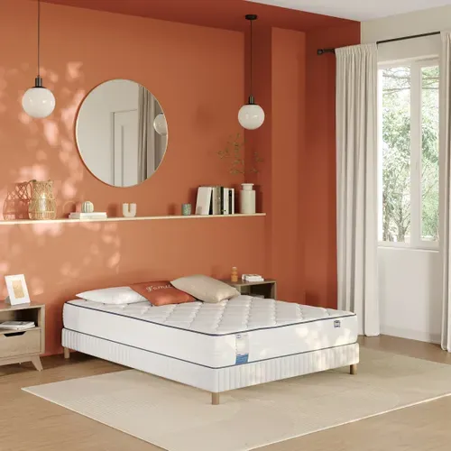 Matelas ressorts 140x200 cm avec mémoire de forme FITNESS ép.24 cm