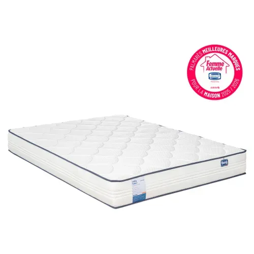 Matelas ressorts 140x200 cm avec mémoire de forme FITNESS ép.24 cm