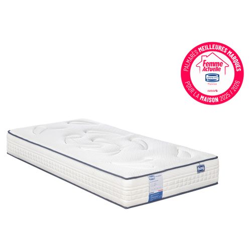 Matelas ressorts 90x190 cm avec latex INFLUENCE ép.26 cm