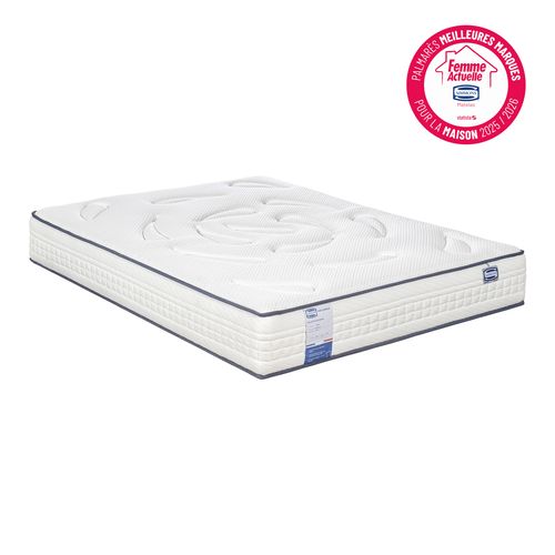 Matelas ressorts 140x190 cm avec latex INFLUENCE ép.26 cm