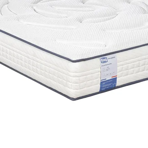 Matelas ressorts 200x200 cm avec latex INFLUENCE ép.26 cm vue détaillée