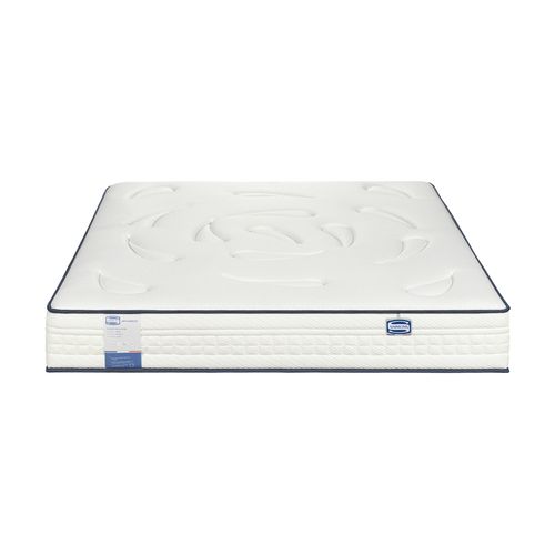 Matelas ressorts 200x200 cm avec latex INFLUENCE ép.26 cm vue de face
