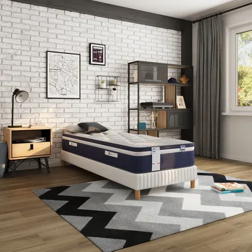 Matelas hybride 90x190 cm SIMMONS NUIT FRAICHE ép.27 cm vue d'ambiance 1