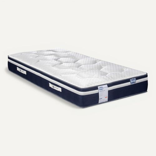Matelas hybride 90x190 cm SIMMONS NUIT FRAICHE ép.27 cm vue 3/4