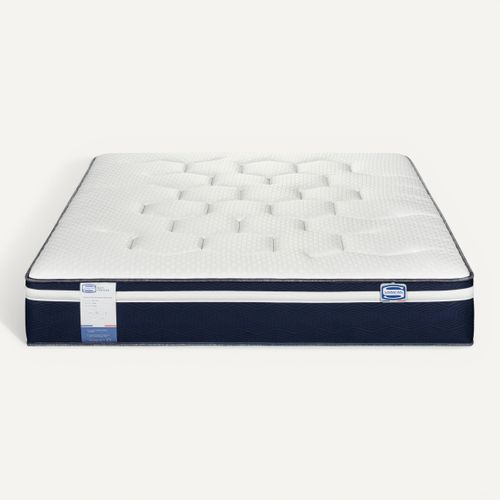 Matelas hybride 140x190 cm SIMMONS NUIT FRAICHE ép.27 cm vue de face