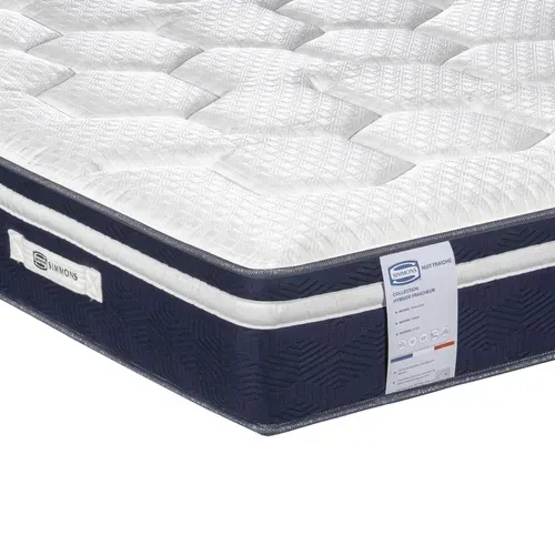 Matelas hybride 180x200 cm SIMMONS NUIT FRAICHE ép.27 cm vue détaillée