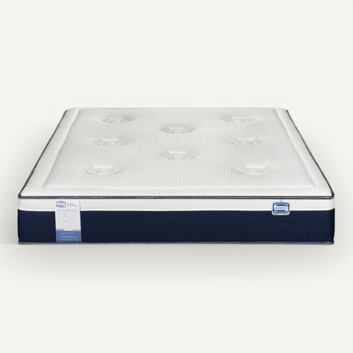 Matelas hybride 180x200 cm avec latex ROSEE NOCTURNE ép.27 cm vue de face