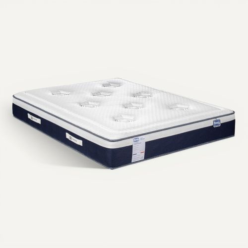 Matelas hybride 180x200 cm avec latex ROSEE NOCTURNE ép.27 cm vue 3/4