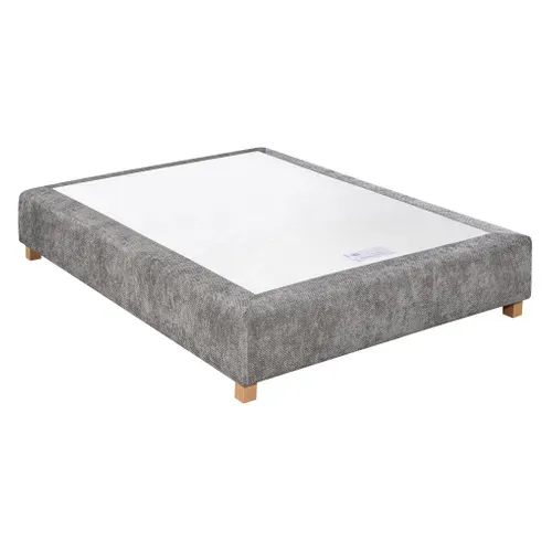 Sommier gris 140x200 cm SIMMONS ETOFFE vue 3/4