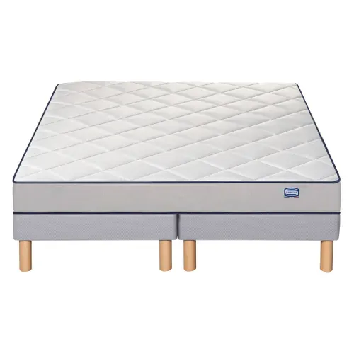 Ensemble matelas et sommier SIMMONS DETENTE 180x200 cm vue de face