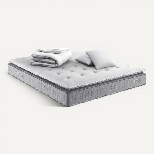Matelas Ressort ensachés 160x200cm EXTENSION Ferme, H29 + 2 Oreillers + couette