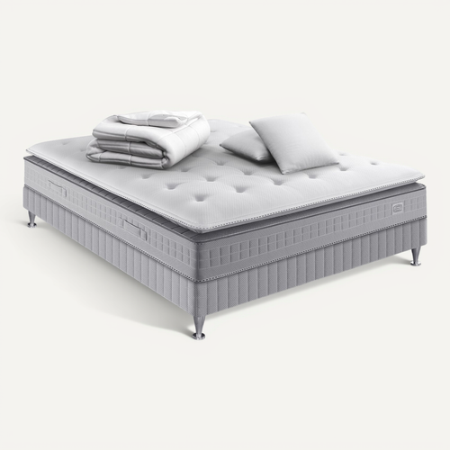 Ens Extension 160x200 Matelas H29 Ressort Ensachés, Ferme, Sommier,couette,2 Oreillers