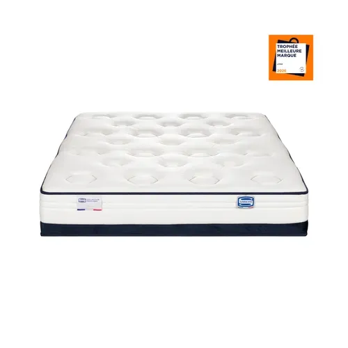 Matelas Hybride 160x200 cm L'INEDIT, fraicheur, soutien Ferme, Epaisseur 27 cm