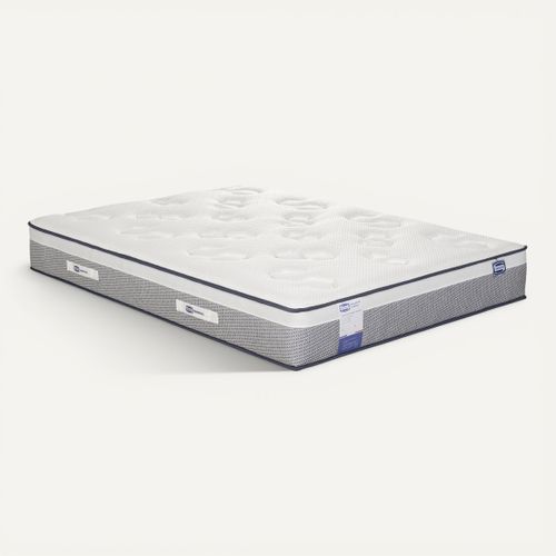 Matelas hybride 160x200 cm SIMMONS Influence ép.26 cm vue 3/4