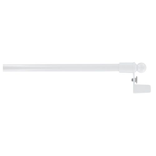 Tringle extensible 30-50 cm Blanc vue de face