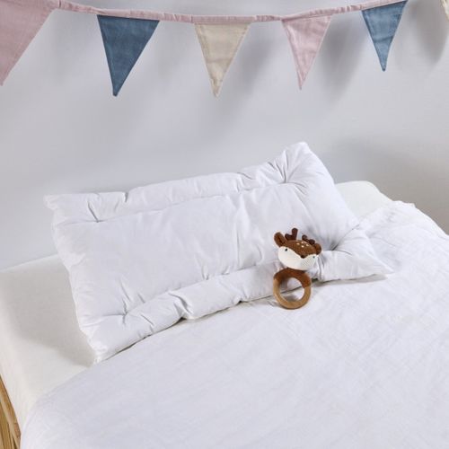 Oreiller Bébé Moelleux Plat 40x60cm Anti-acariens