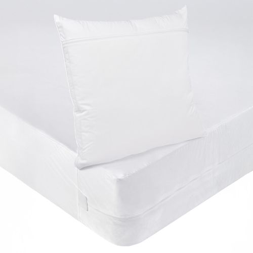Pack Anti-punaises De Lit Protège-matelas 90x190cm + 1 Protège Oreiller 63x63cm Imperméables