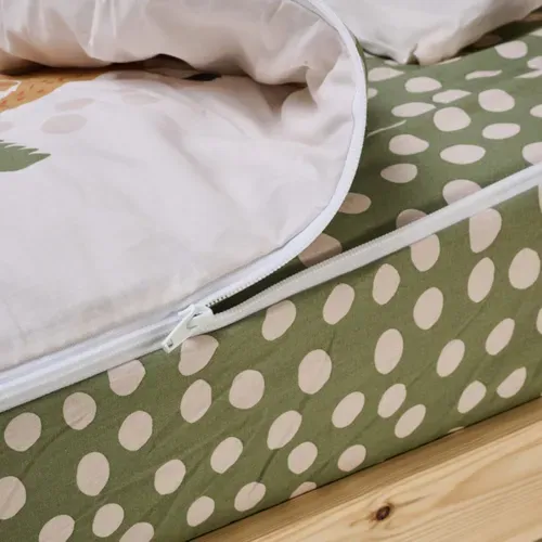 Caradou® Parure De Lit Enfant 90x190cm Avec Couette Motif Jungle