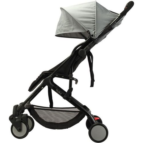 Poussette Compacte - Yuko - 0 à 36 Mois (max 15 Kg) - Sangle De Portage - 4 Roues - Noir