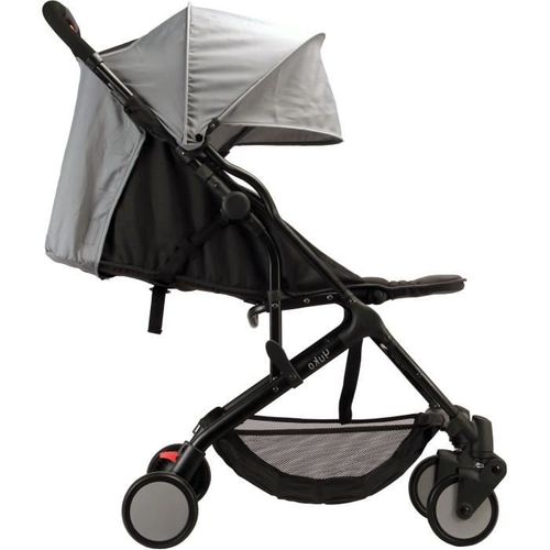 Poussette Compacte - Yuko - 0 à 36 Mois (max 15 Kg) - Sangle De Portage - 4 Roues - Noir