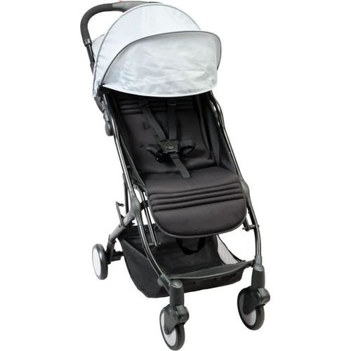 Poussette Compacte - Yuko - 0 à 36 Mois (max 15 Kg) - Sangle De Portage - 4 Roues - Noir