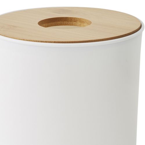 Poubelle à Coton Couvercle Bambou 1.5l