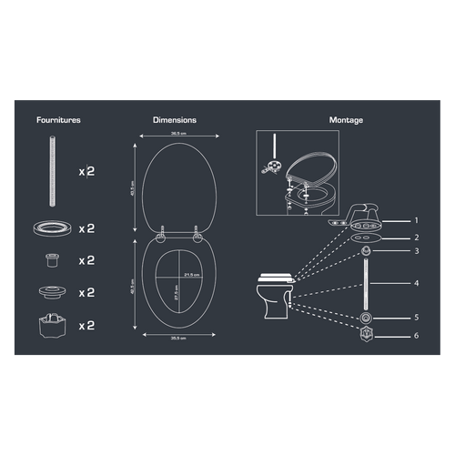Abattant Wc Effet Bois Carnac