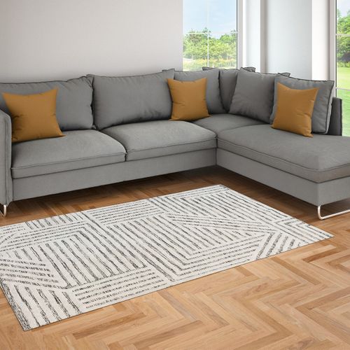 Tapis Déco Géométrique En Coton