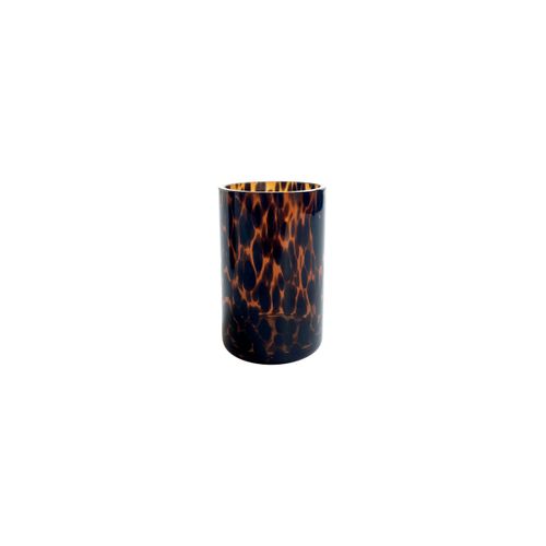 Set Salle De Bain Léopard 3 Pièces Verre Marron