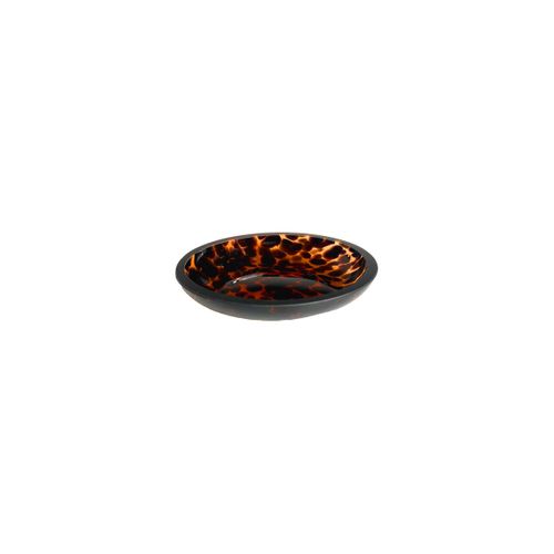 Set Salle De Bain Léopard 3 Pièces Verre Marron