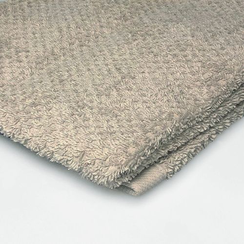 Lot 2 Serviettes De Toilette 50x90 Coton éponge Beige