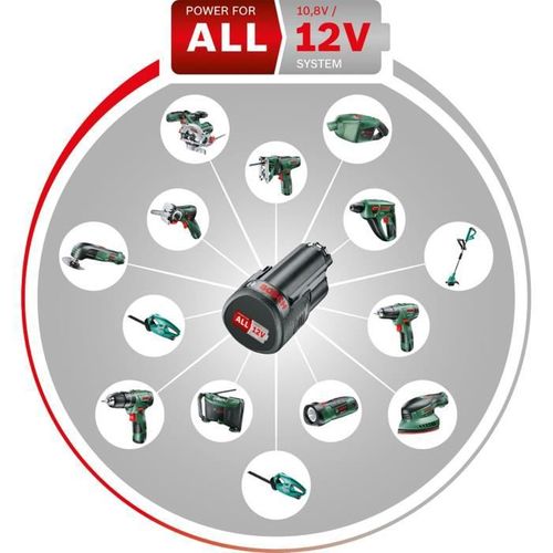 Aspirateur A Main Sans-fil Bosch - Easyvac 12 (livré Avec 1 Batterie, Chargeur Et Accessoires)