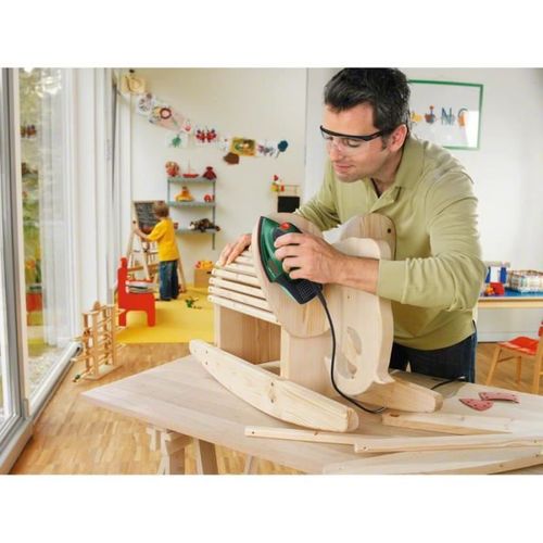 Ponceuse Multi - Psm 100 à (coffret En Plastique Avec 3 Feuilles Abrasives G80, G120 Et G160)