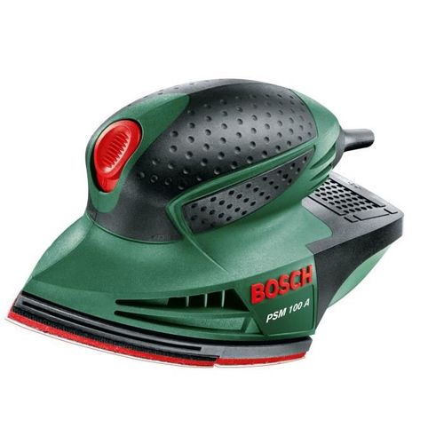 Ponceuse Multi - Psm 100 à (coffret En Plastique Avec 3 Feuilles Abrasives G80, G120 Et G160)