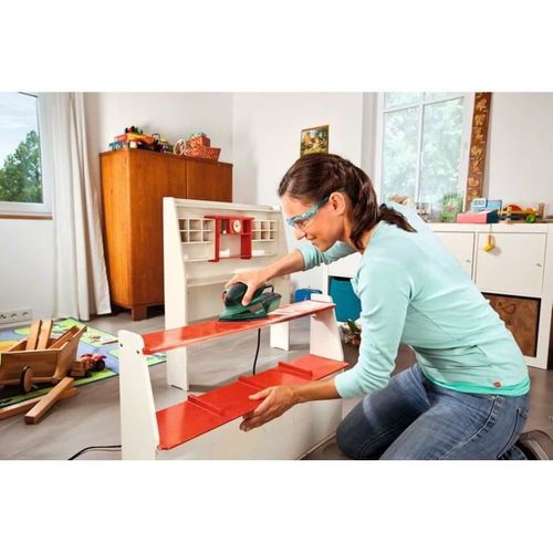 Ponceuse Multi - Psm 100 à (coffret En Plastique Avec 3 Feuilles Abrasives G80, G120 Et G160)