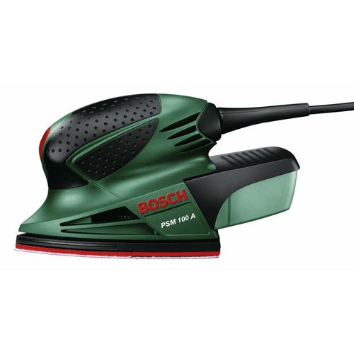 Ponceuse Multi - Psm 100 à (coffret En Plastique Avec 3 Feuilles Abrasives G80, G120 Et G160)