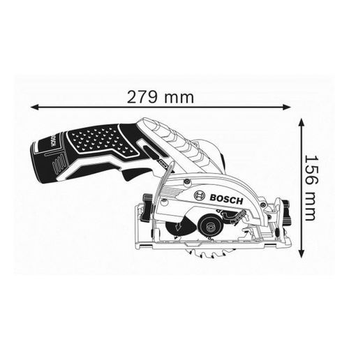 Gks 12v-26 Scie Circulaire Plongeante 12 V — D.85 Mm, Coupe 26,5 Mm