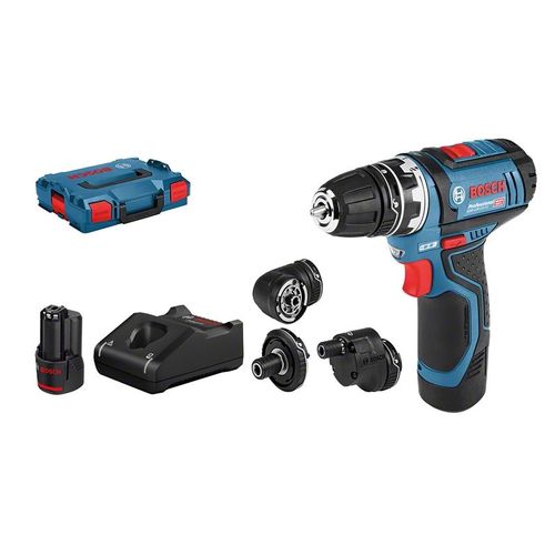 Perceuse-visseuse 12v Gsr 12v-15 Fc + 2 Batteries 2ah + Chargeur Rapide + Coffret L-boxx - Bosch - 0