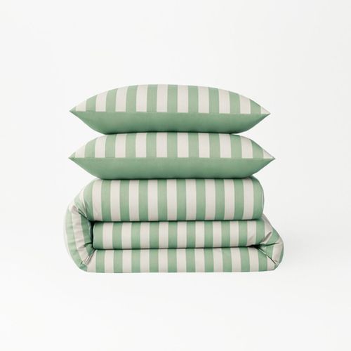 Parure De Lit En Percale De Coton Bio Vert Sauge 260x240