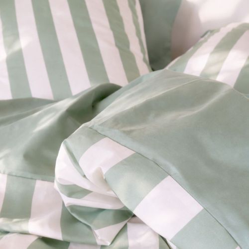 Parure De Lit En Percale De Coton Bio Vert Sauge 260x240
