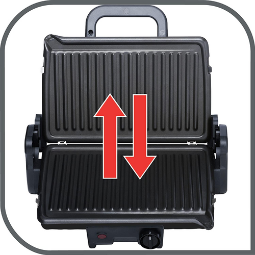 Grille-viande 1600w 550cm² Ouverture 180° - Gc2050