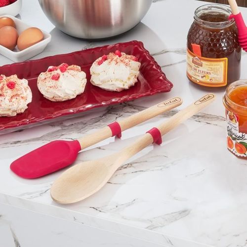 Tefal Ingenio Maryse En Bois De Hêtre Et Silicone Platinium 29,5 Cm K2304614