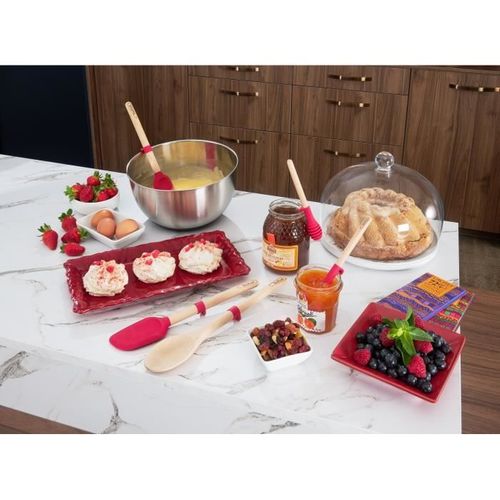 Tefal Ingenio Maryse En Bois De Hêtre Et Silicone Platinium 29,5 Cm K2304614