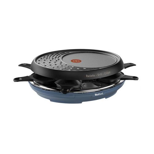 Appareil à raclette 8 Personnes Colormania Gril Crêpe Bleu Acier  - RE310401