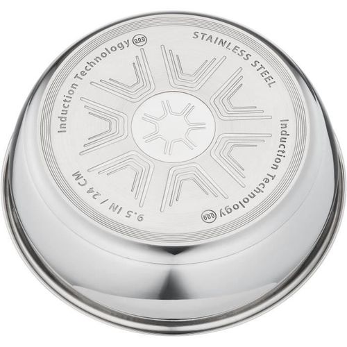 Batterie De Cuisine 20 Pieces Inox Induction, Poeles, Casseroles, Sauteuse, Couvercles, Spatules