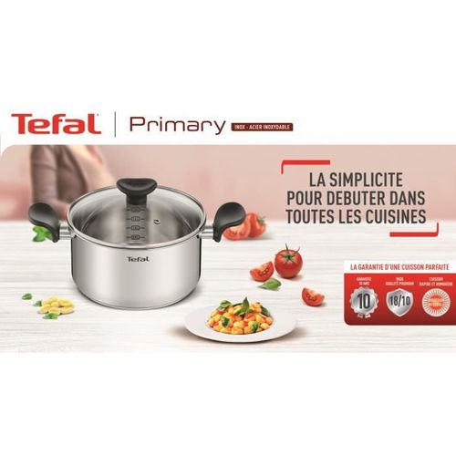 Poele Inox Avec Revetement Anti-adhésif 24 Cm Compatible Induction