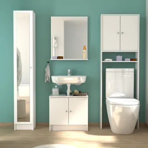 Entourage WC FLASH II blanc vue d'ambiance 1