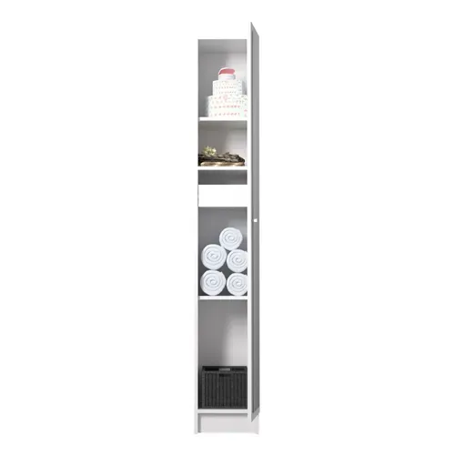 Colonne de salle de bain porte miroir FLASH II blanc